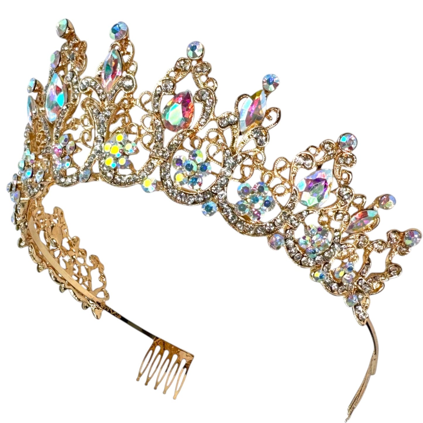 Crystal Tiara Crown HT0915 (2PC)