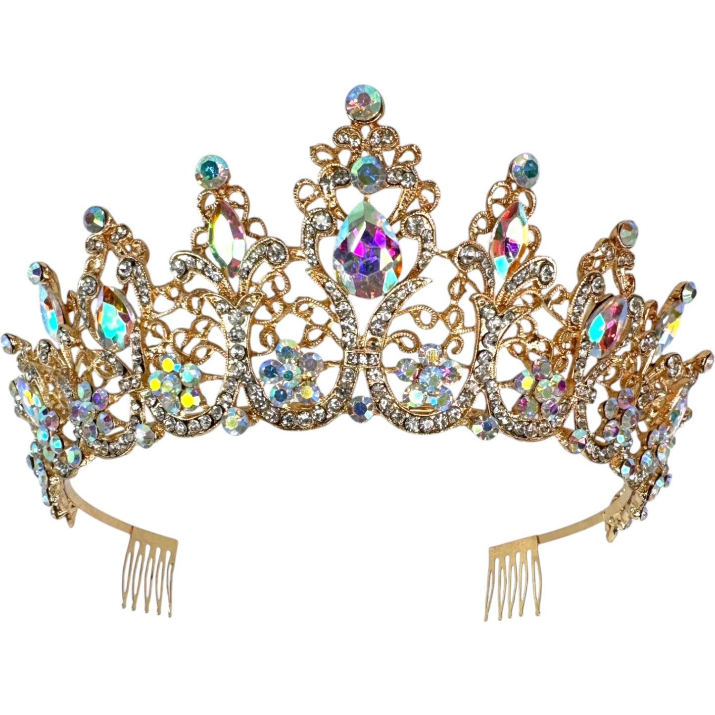 Crystal Tiara Crown HT0915 (2PC)