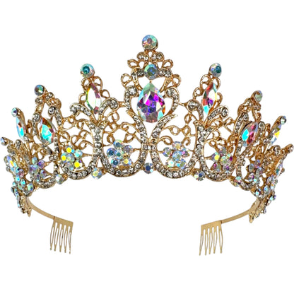 Crystal Tiara Crown HT0915 (2PC)