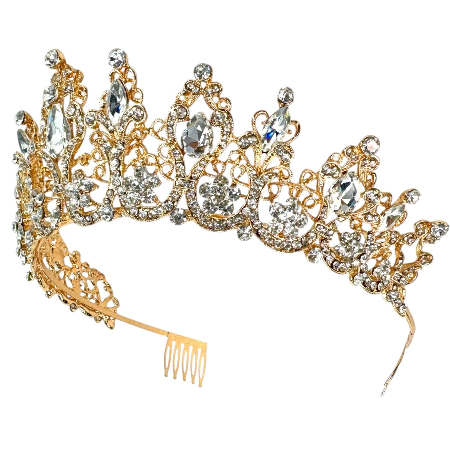 Crystal Tiara Crown HT0915 (2PC)
