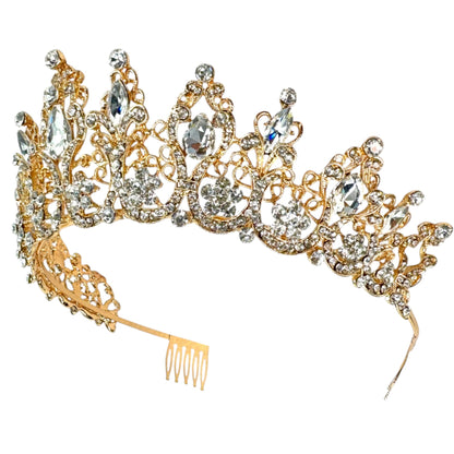 Crystal Tiara Crown HT0915 (2PC)