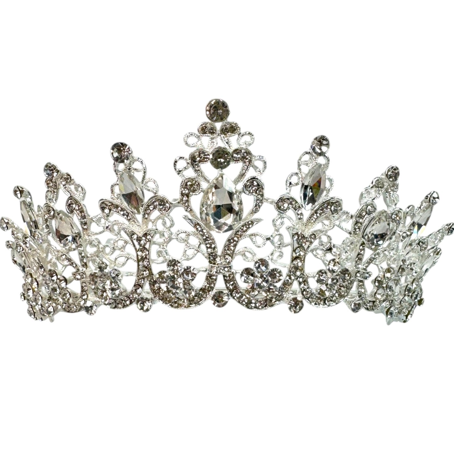 Crystal Tiara Crown HT0915 (2PC)