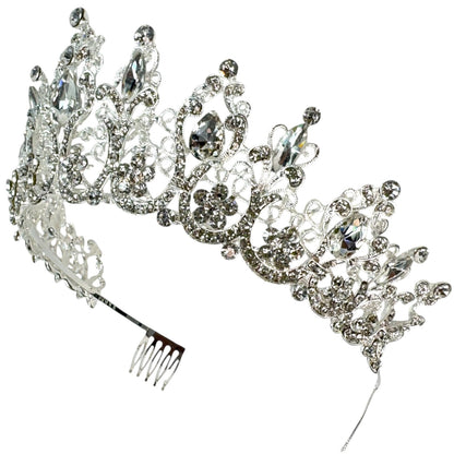 Crystal Tiara Crown HT0915 (2PC)