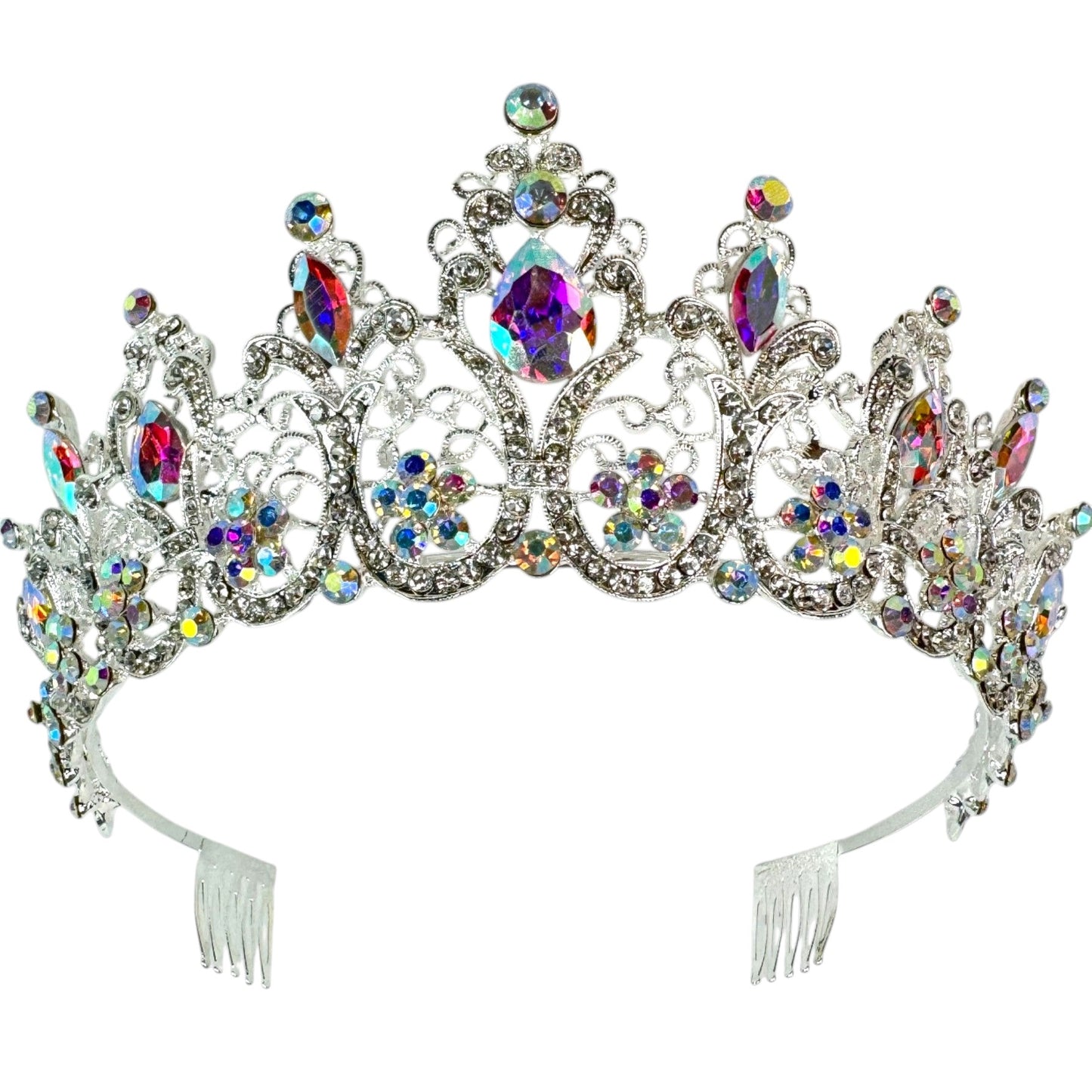 Crystal Tiara Crown HT0915 (2PC)