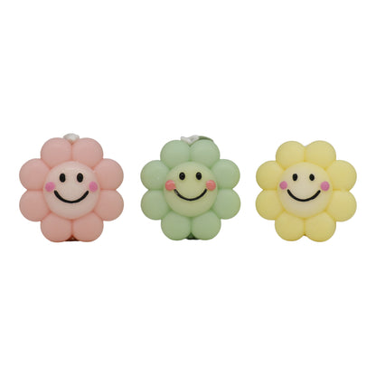 Smiley Face Flower Scented Candle SS41106-3.. (12PC)