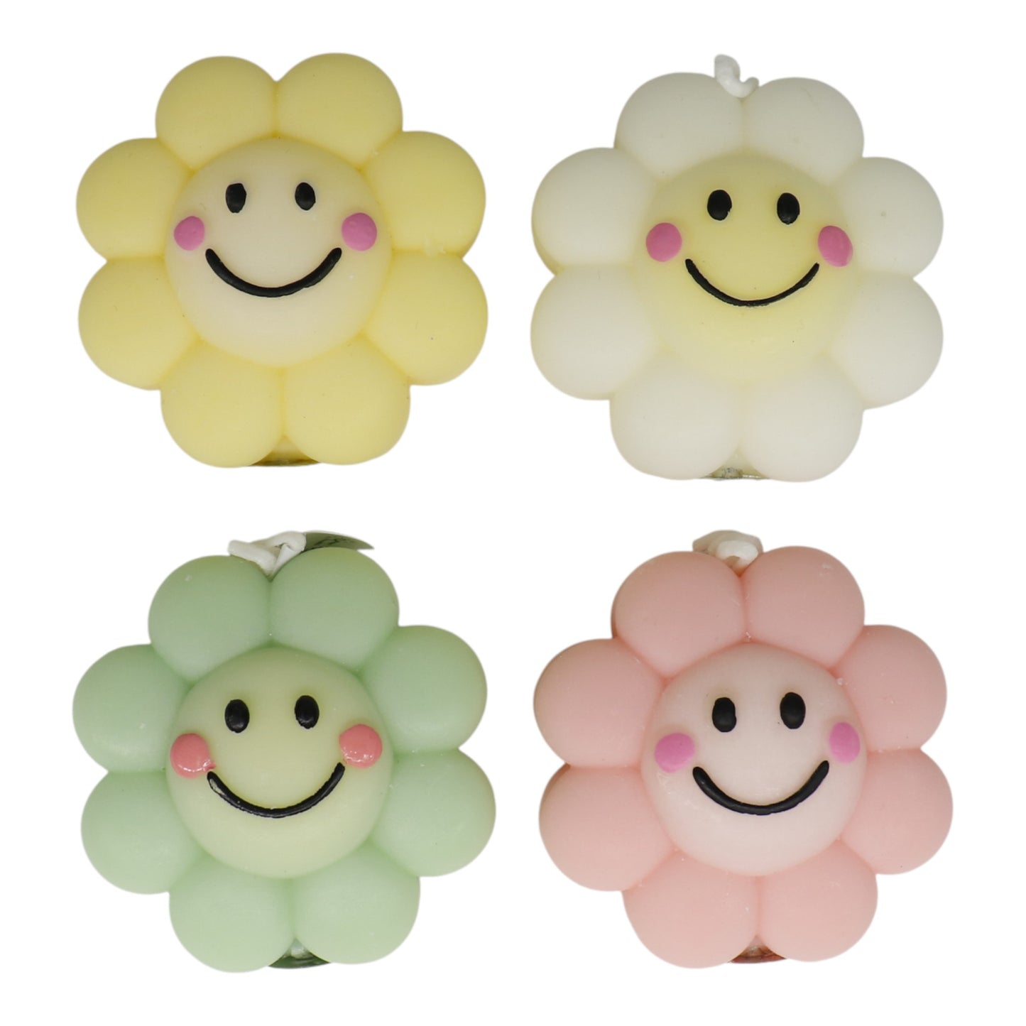 Smiley Face Flower Scented Candle SS41106-3.. (12PC)