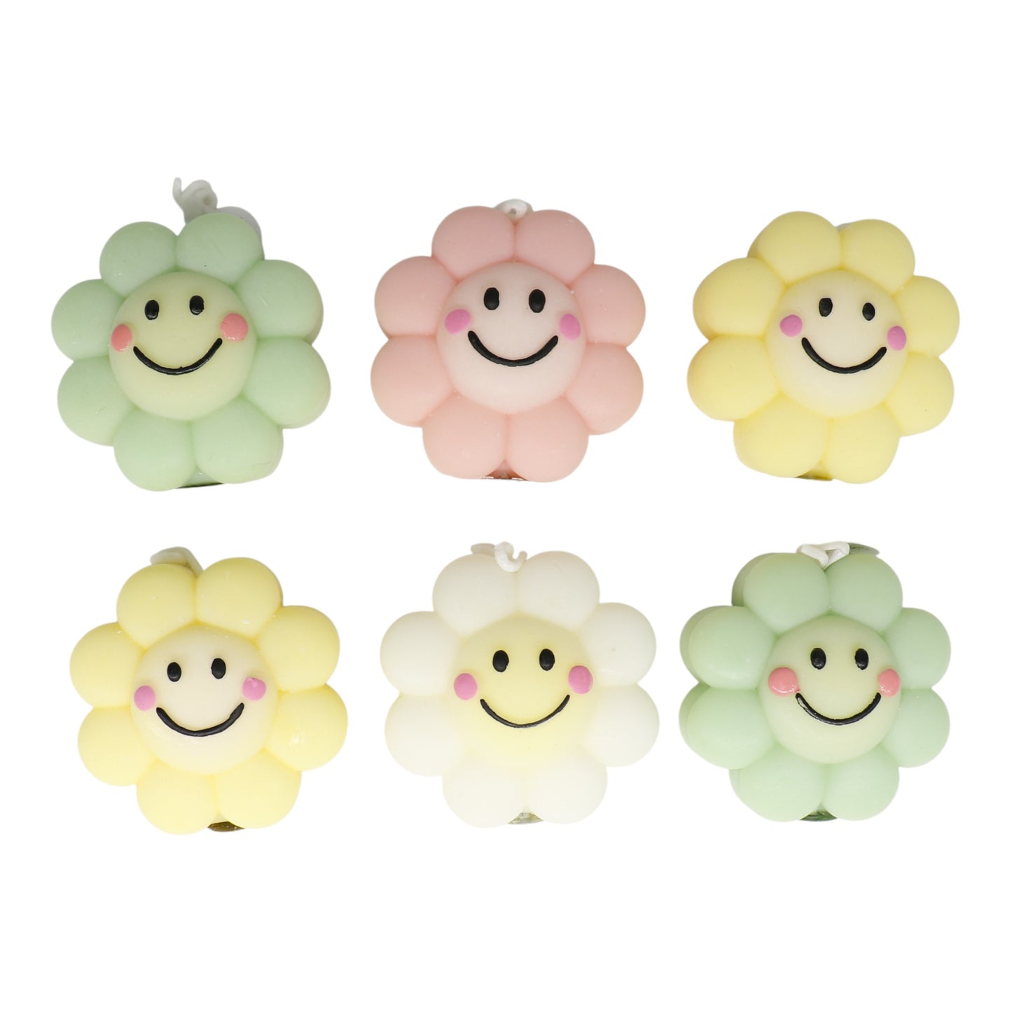 Smiley Face Flower Scented Candle SS41106-3.. (12PC)