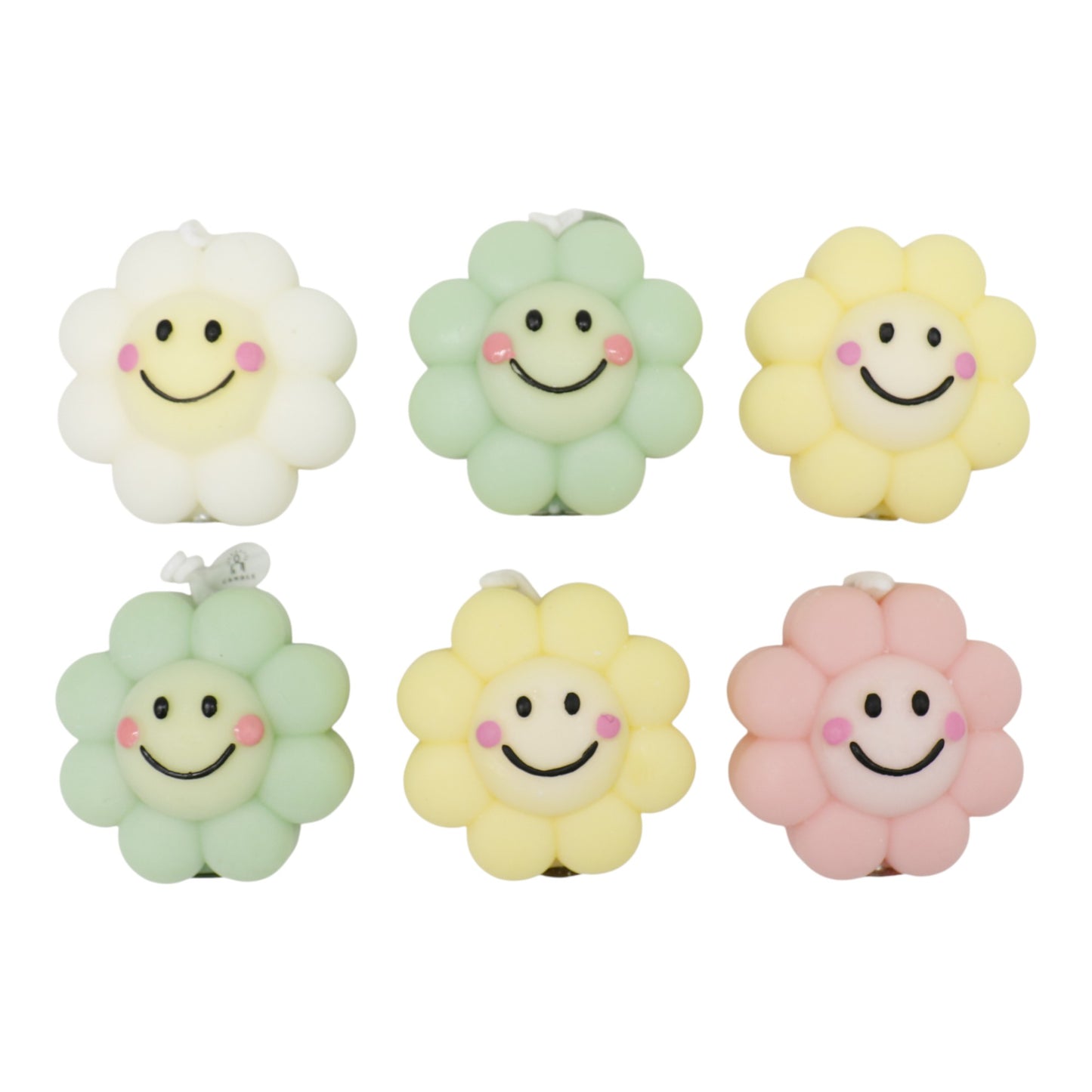 Smiley Face Flower Scented Candle SS41106-3.. (12PC)