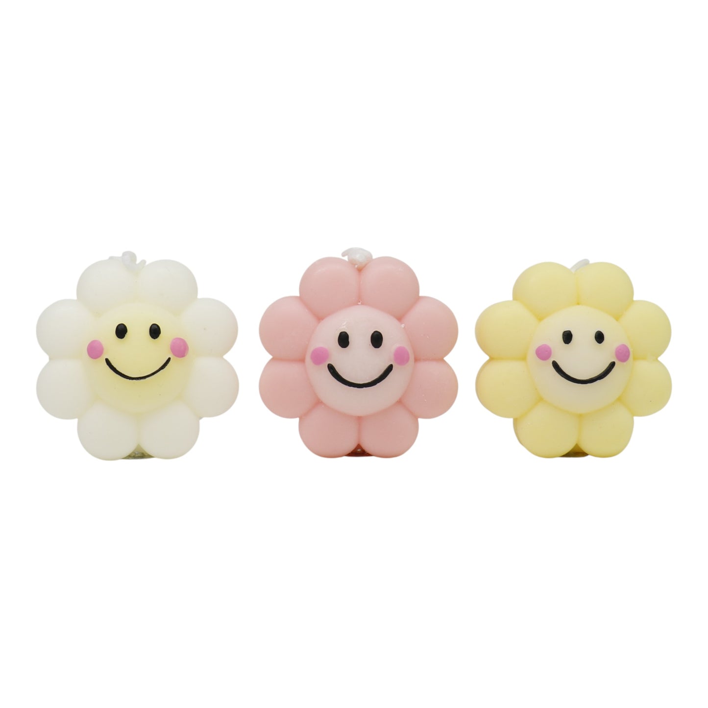Smiley Face Flower Scented Candle SS41106-3.. (12PC)
