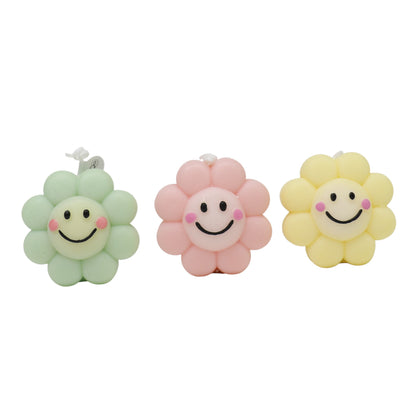 Smiley Face Flower Scented Candle SS41106-3.. (12PC)