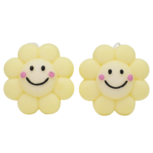 Smiley Face Flower Scented Candle SS41106-3. (12PC)