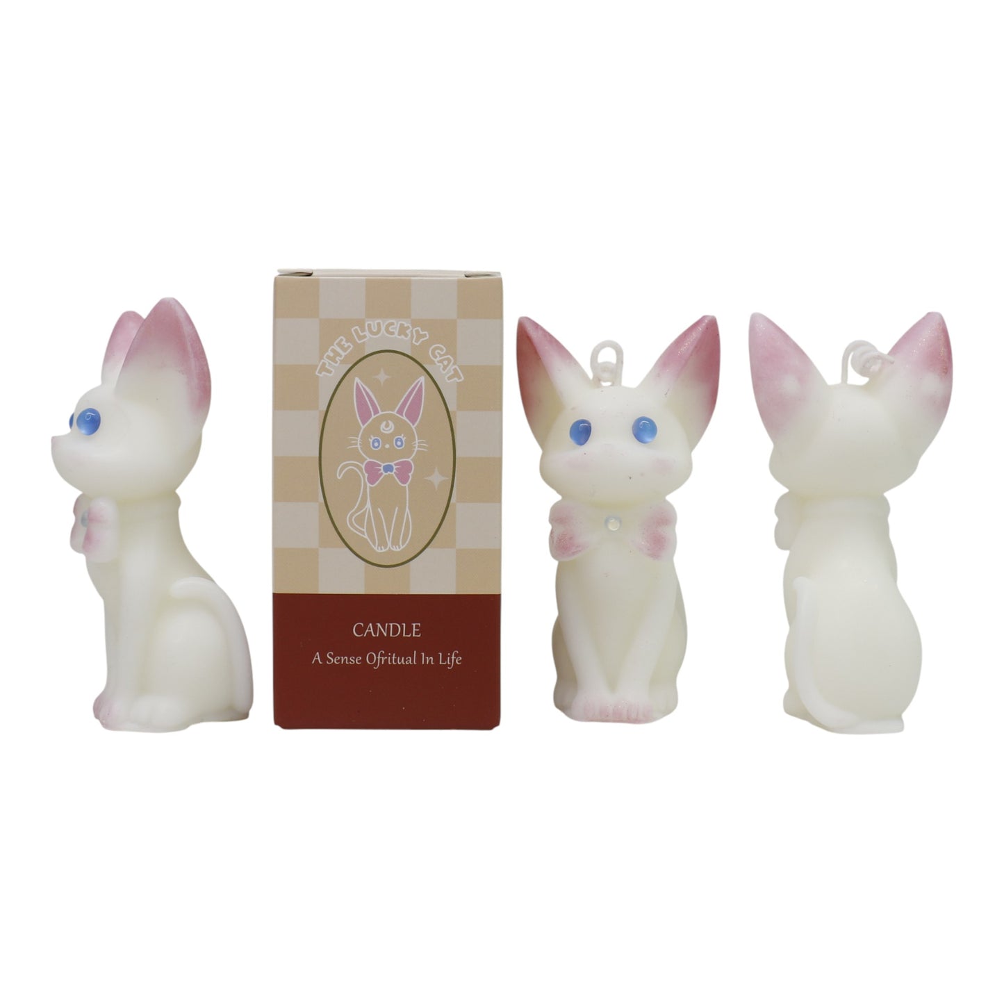 Lucky Cat Scented Candle SS41106-5. (12PC)