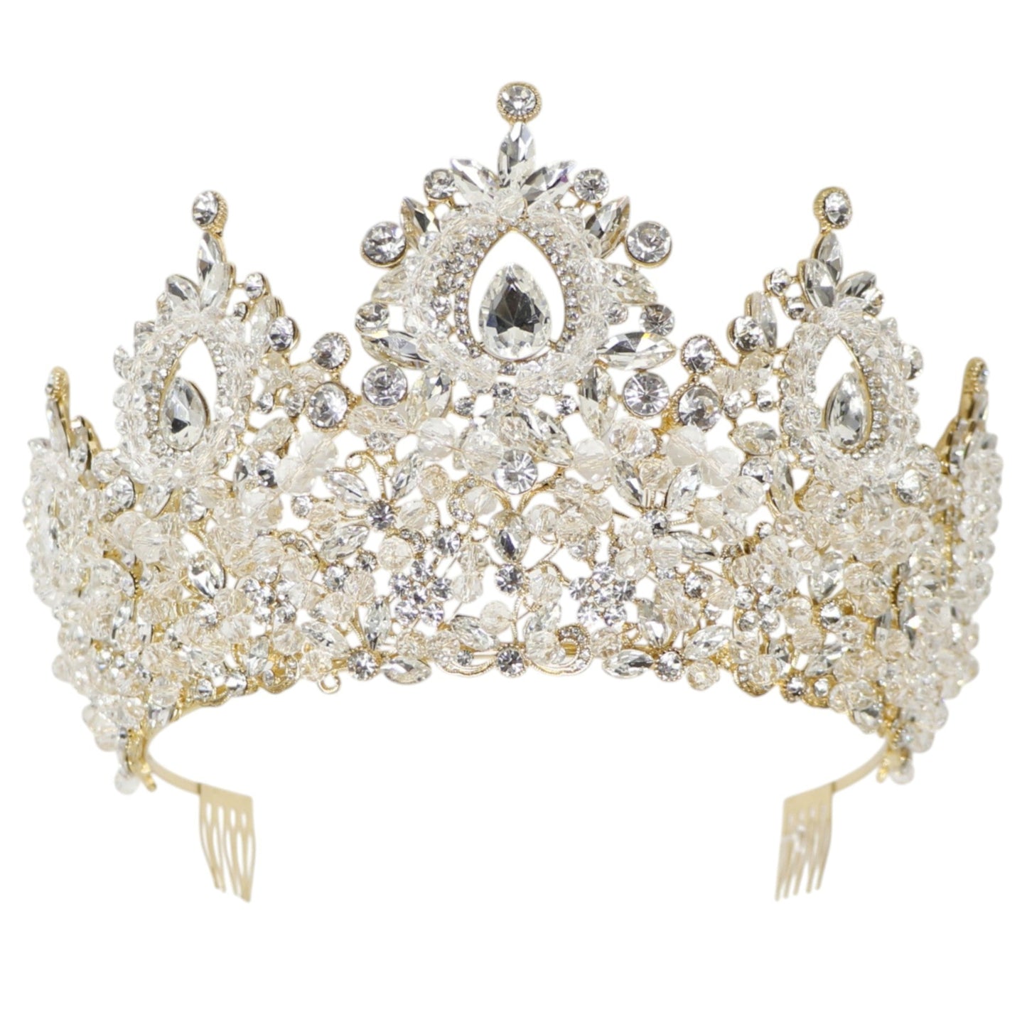 Crystal Tiara Crown HT0962. (1PC)