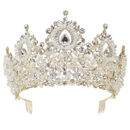 Crystal Tiara Crown HT0962. (1PC)