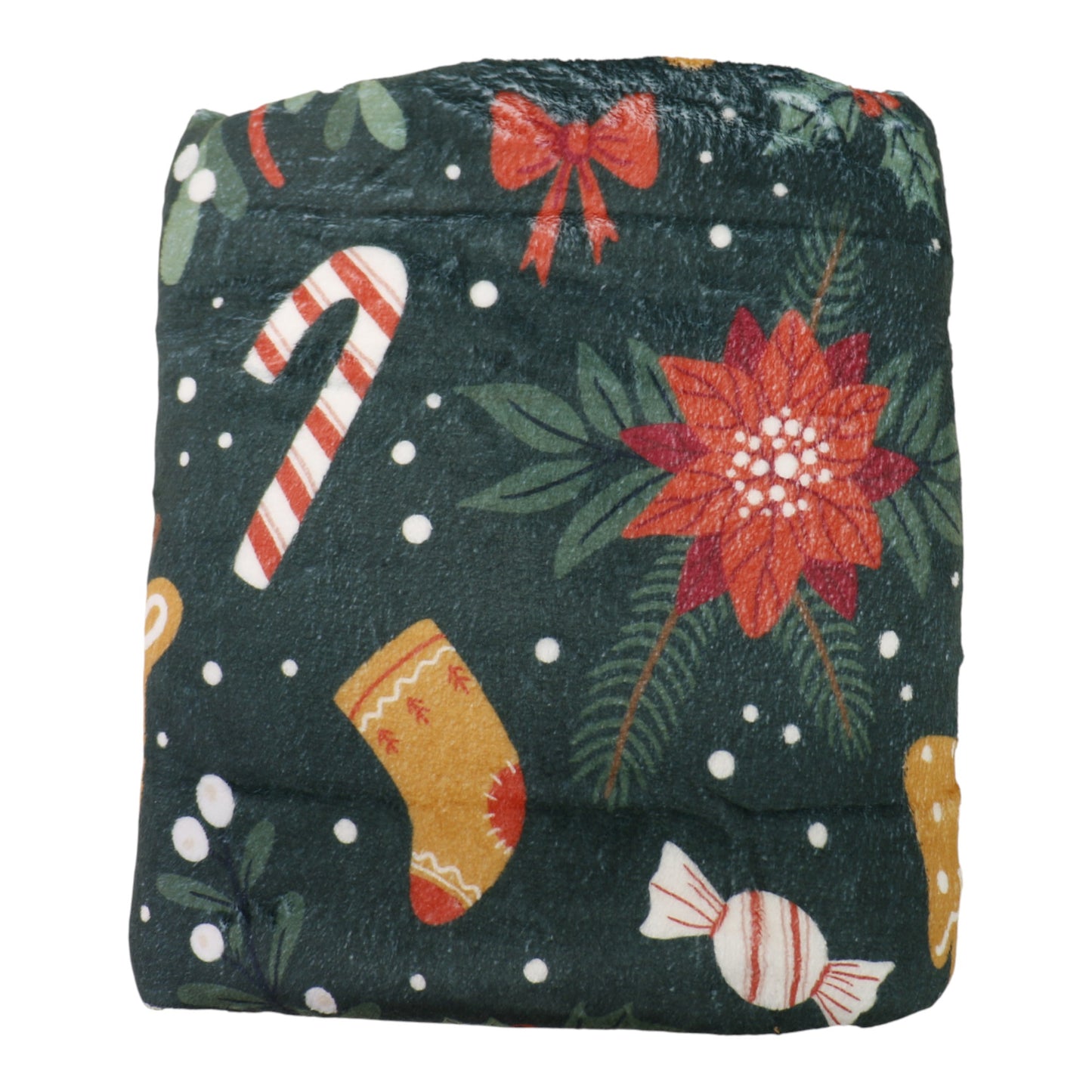 Christmas Gingerbread House and Tree Pattern Blanket SS5902-11(1PC)