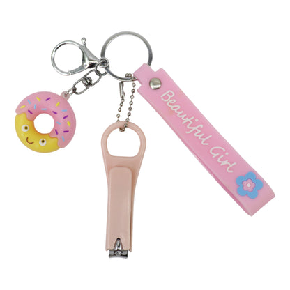 Cute Donut Nail Clipper Key Chain KC803-33. (12PC)