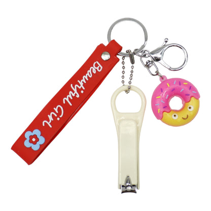 Cute Donut Nail Clipper Key Chain KC803-33. (12PC)