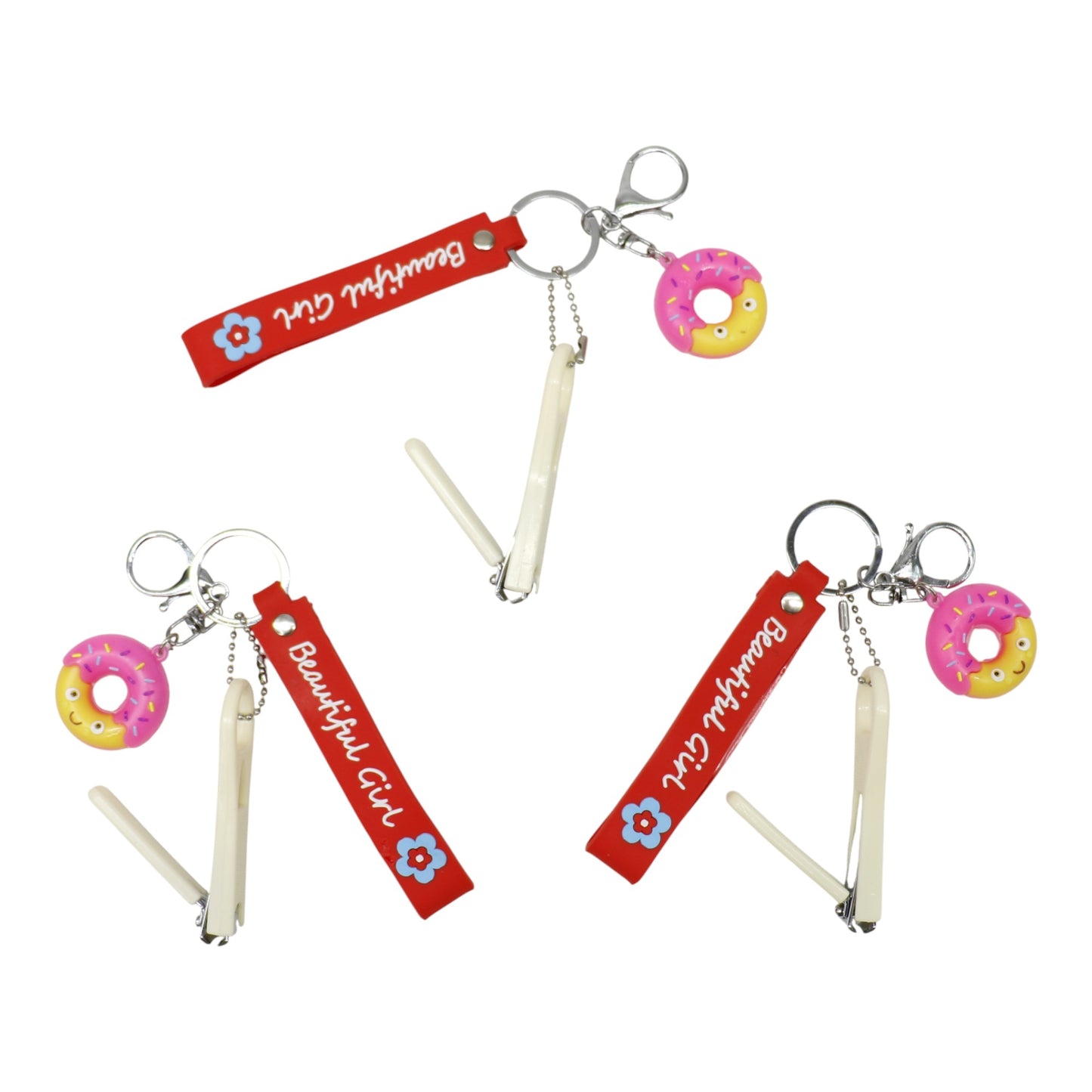 Cute Donut Nail Clipper Key Chain KC803-33. (12PC)