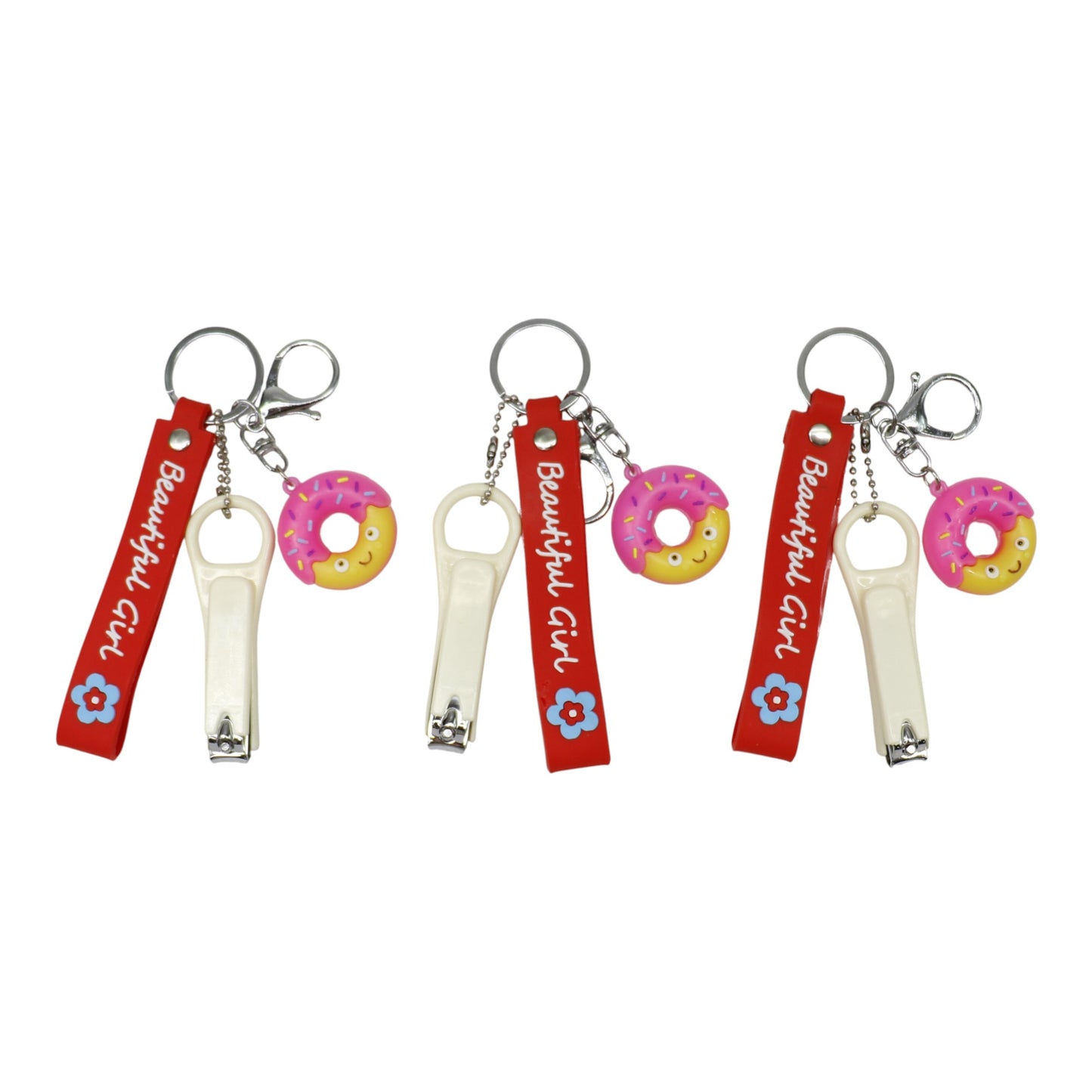 Cute Donut Nail Clipper Key Chain KC803-33. (12PC)