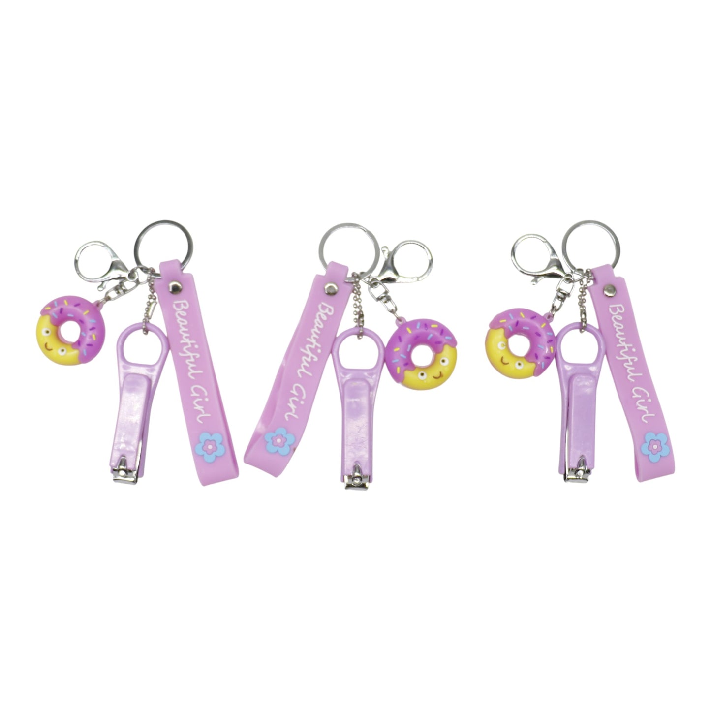 Cute Donut Nail Clipper Key Chain KC803-33. (12PC)