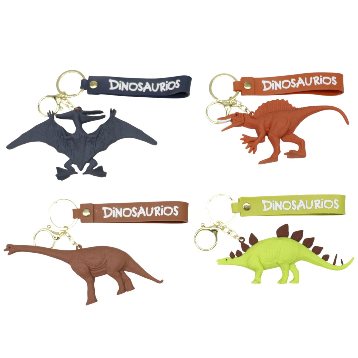 Dinosaur Strap Keychain KC5406-32 (12PC)