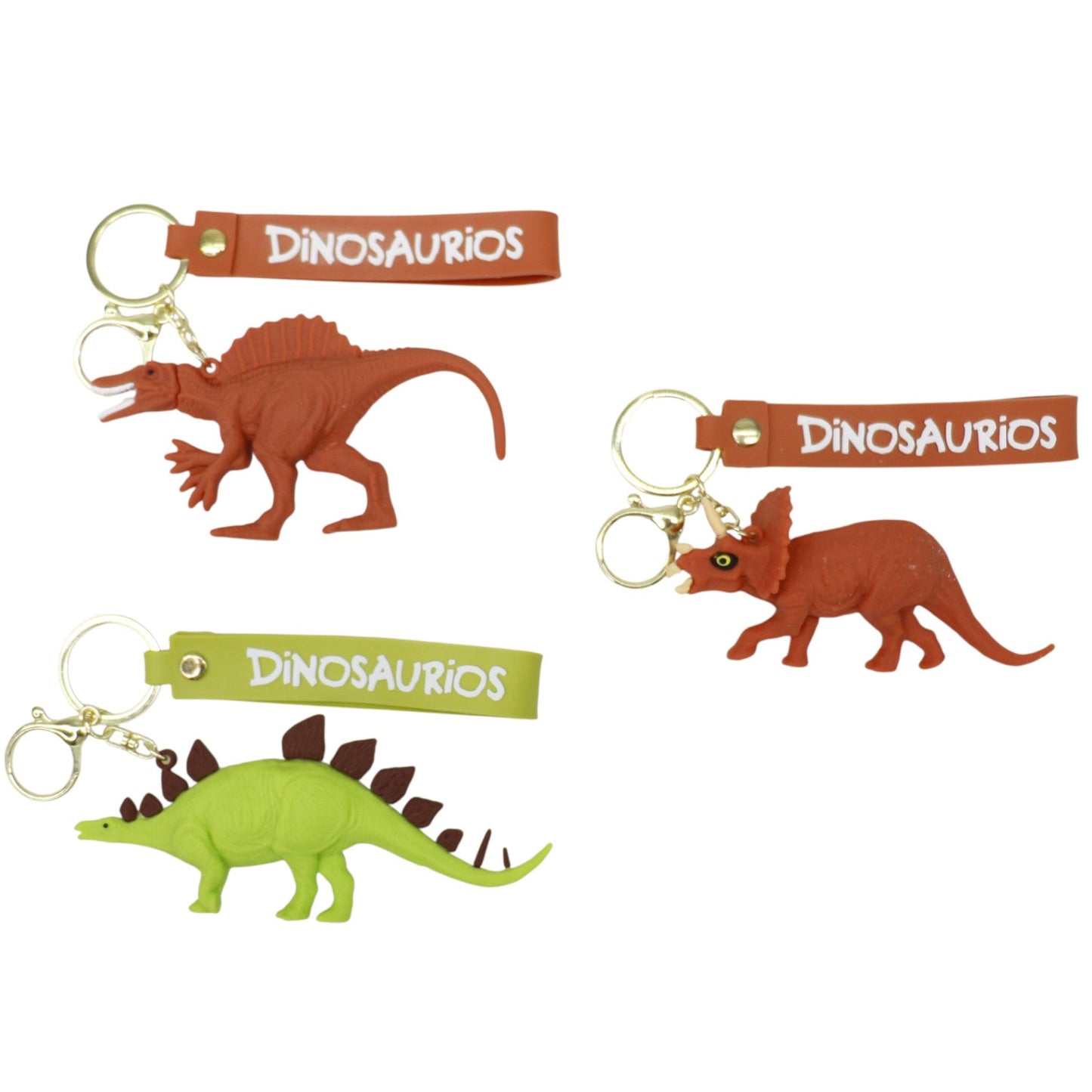 Dinosaur Strap Keychain KC5406-32 (12PC)