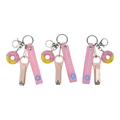 Cute Donut Nail Clipper Key Chain KC803-33. (12PC)