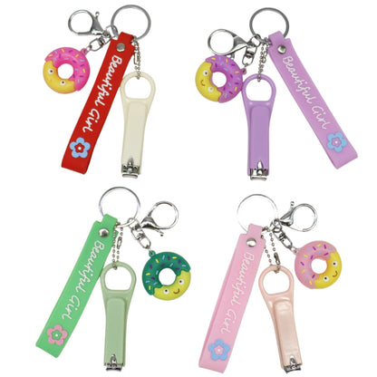 Cute Donut Nail Clipper Key Chain KC803-33. (12PC)