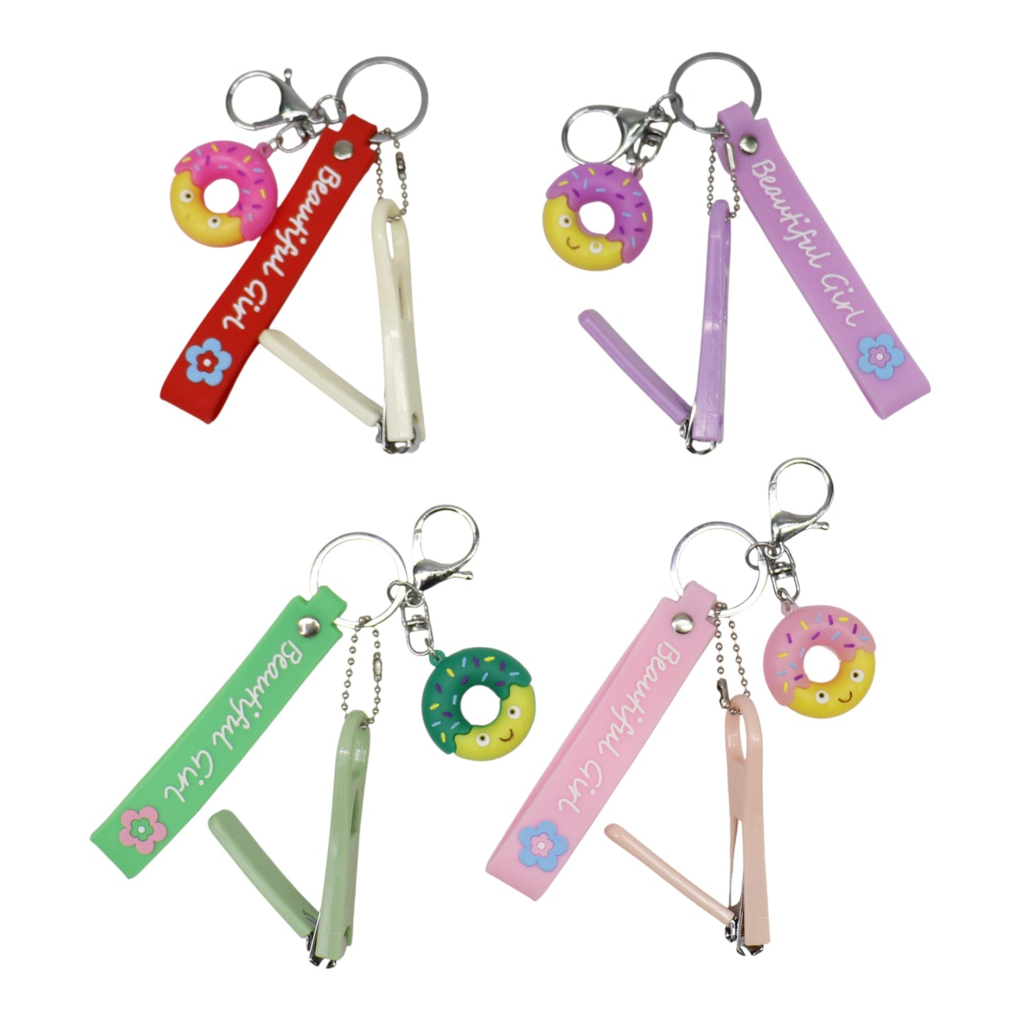 Cute Donut Nail Clipper Key Chain KC803-33. (12PC)