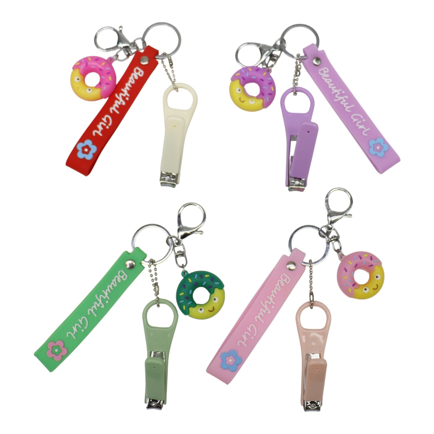 Cute Donut Nail Clipper Key Chain KC803-33. (12PC)