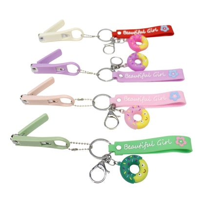 Cute Donut Nail Clipper Key Chain KC803-33. (12PC)