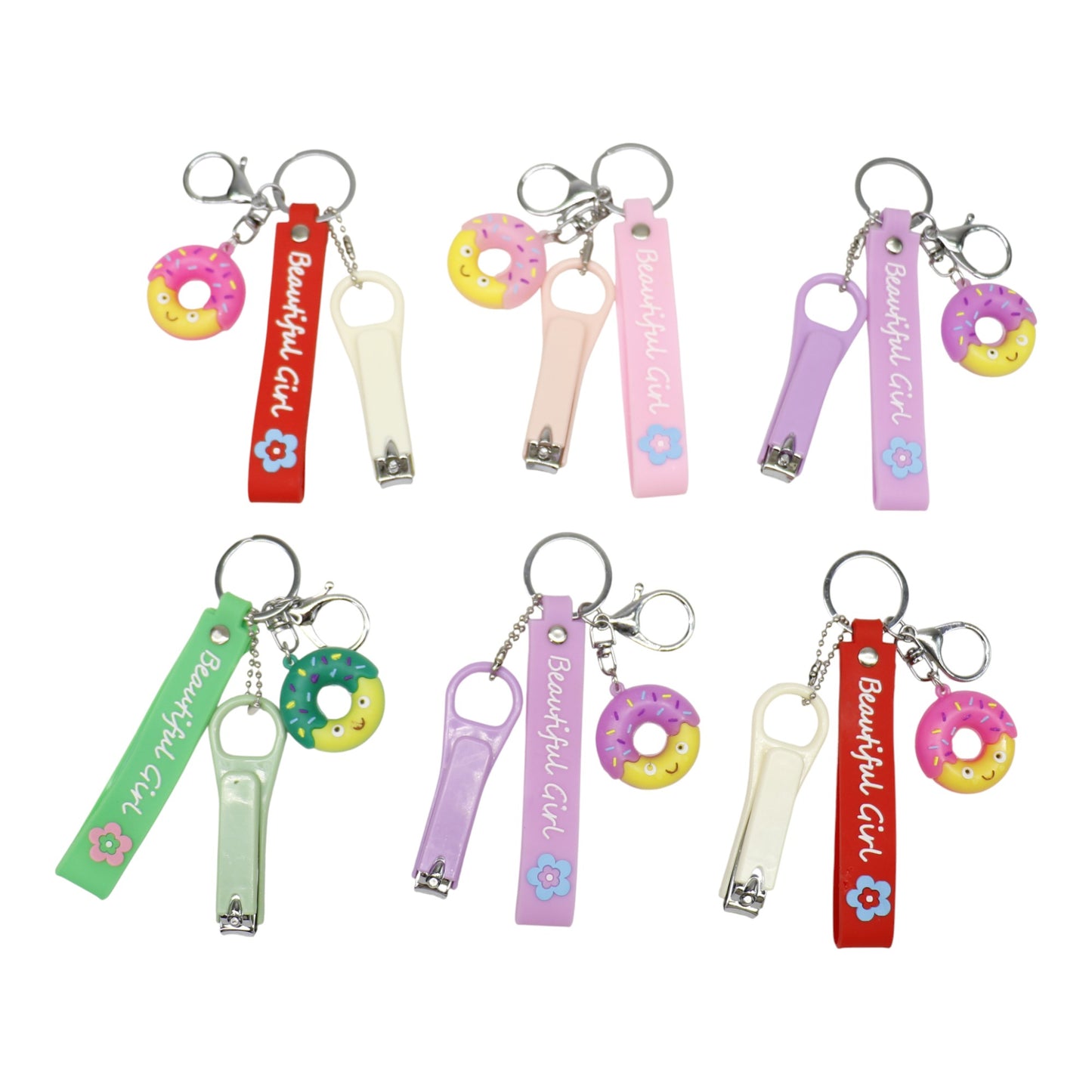 Cute Donut Nail Clipper Key Chain KC803-33. (12PC)