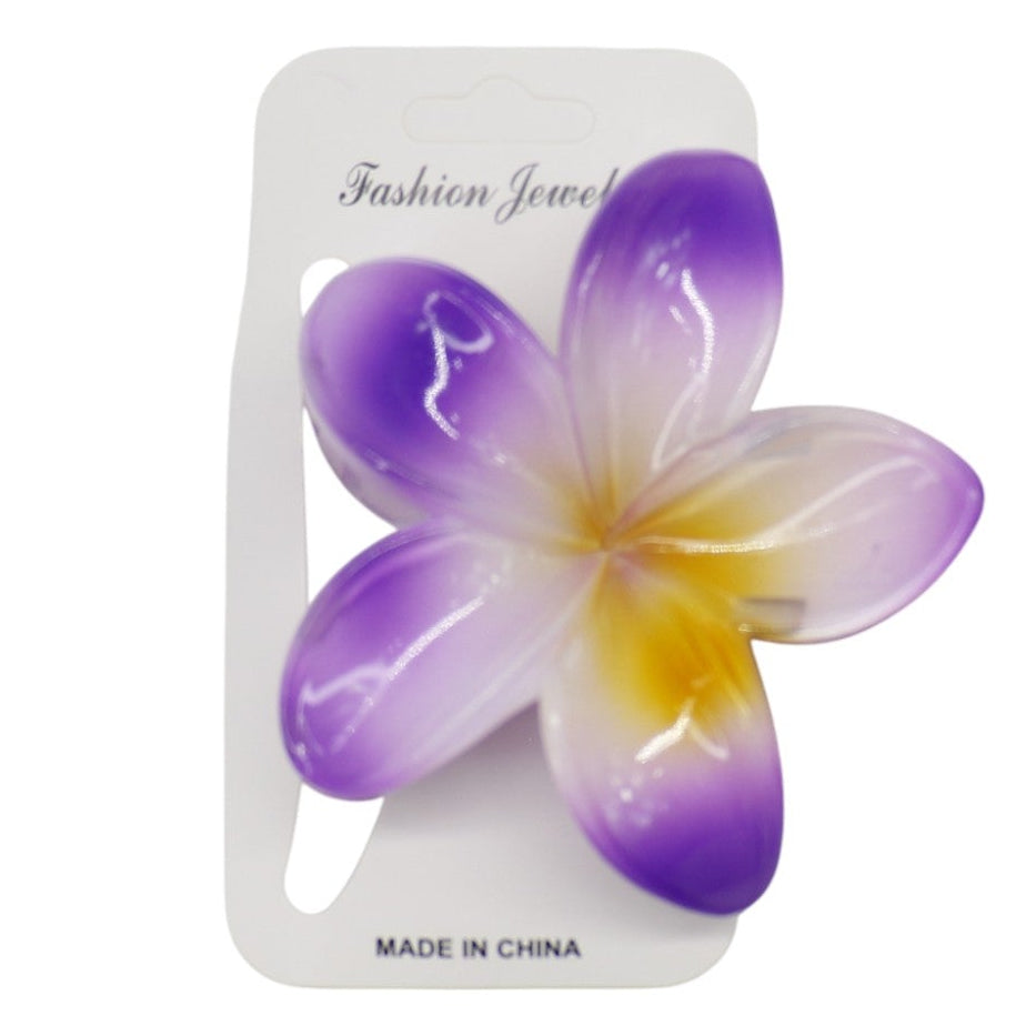 Hawaiian Flower Hair Claw Clip SS5830-34 (12PC)