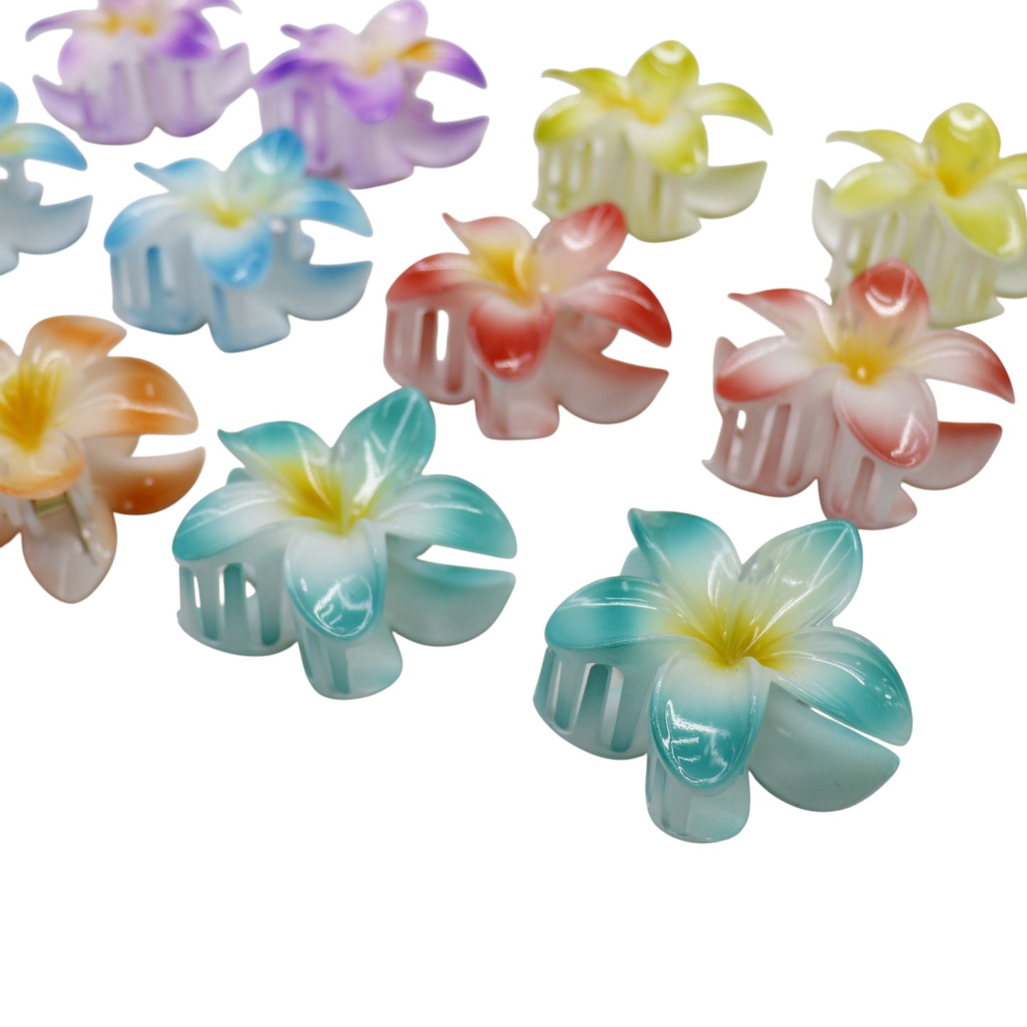 Hawaiian Flower Hair Claw Clip SS5830-34 (12PC)