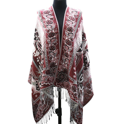 Metallic Pashmina Our Lady of Guadalupe SCF3719-28. (12PC)