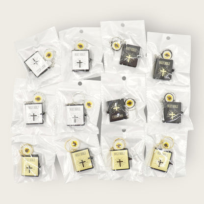 Mini Holy Bible Key Chain JK5910-3 (12PC)