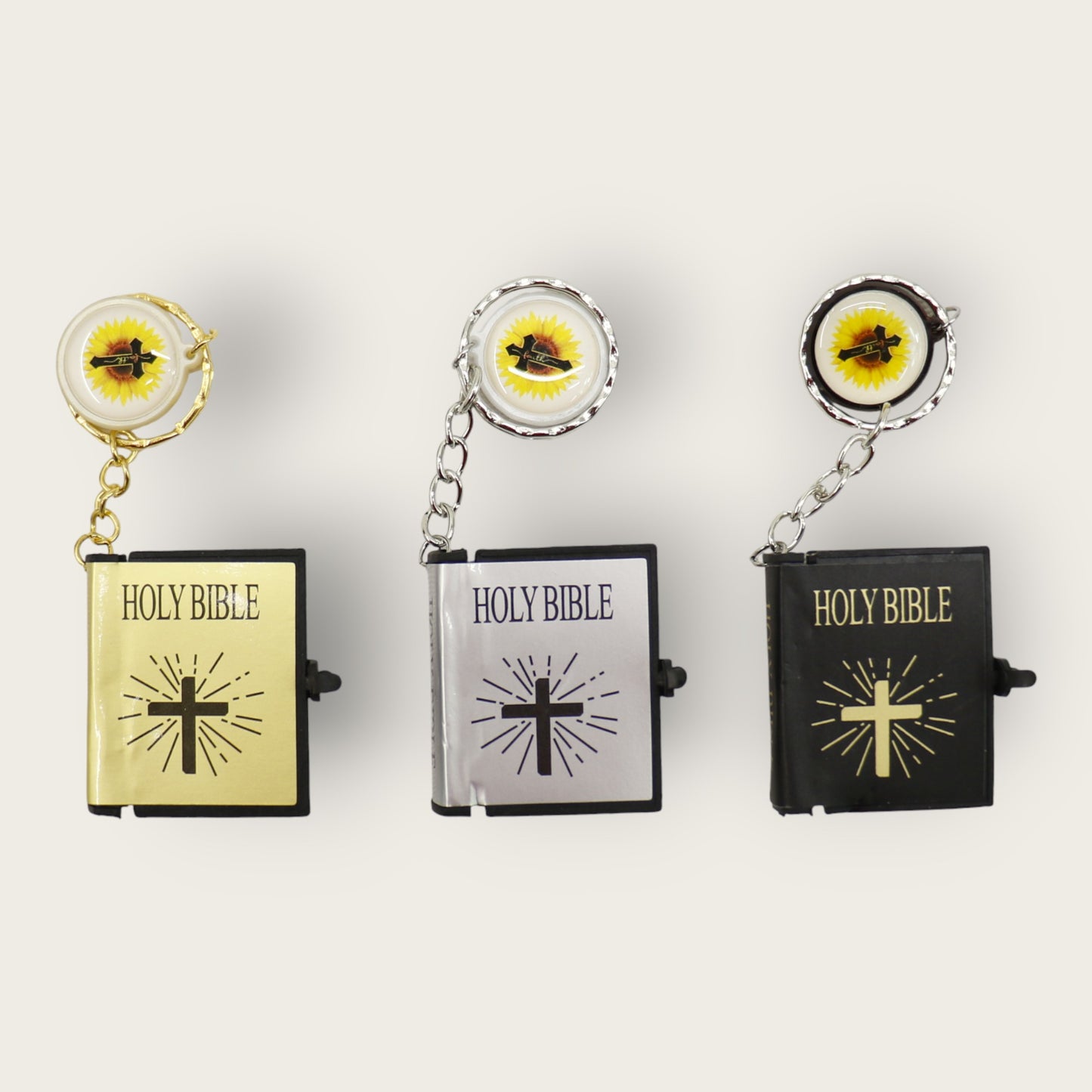 Mini Holy Bible Key Chain JK5910-3 (12PC)