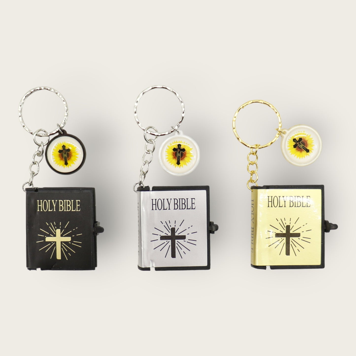 Mini Holy Bible Key Chain JK5910-3 (12PC)