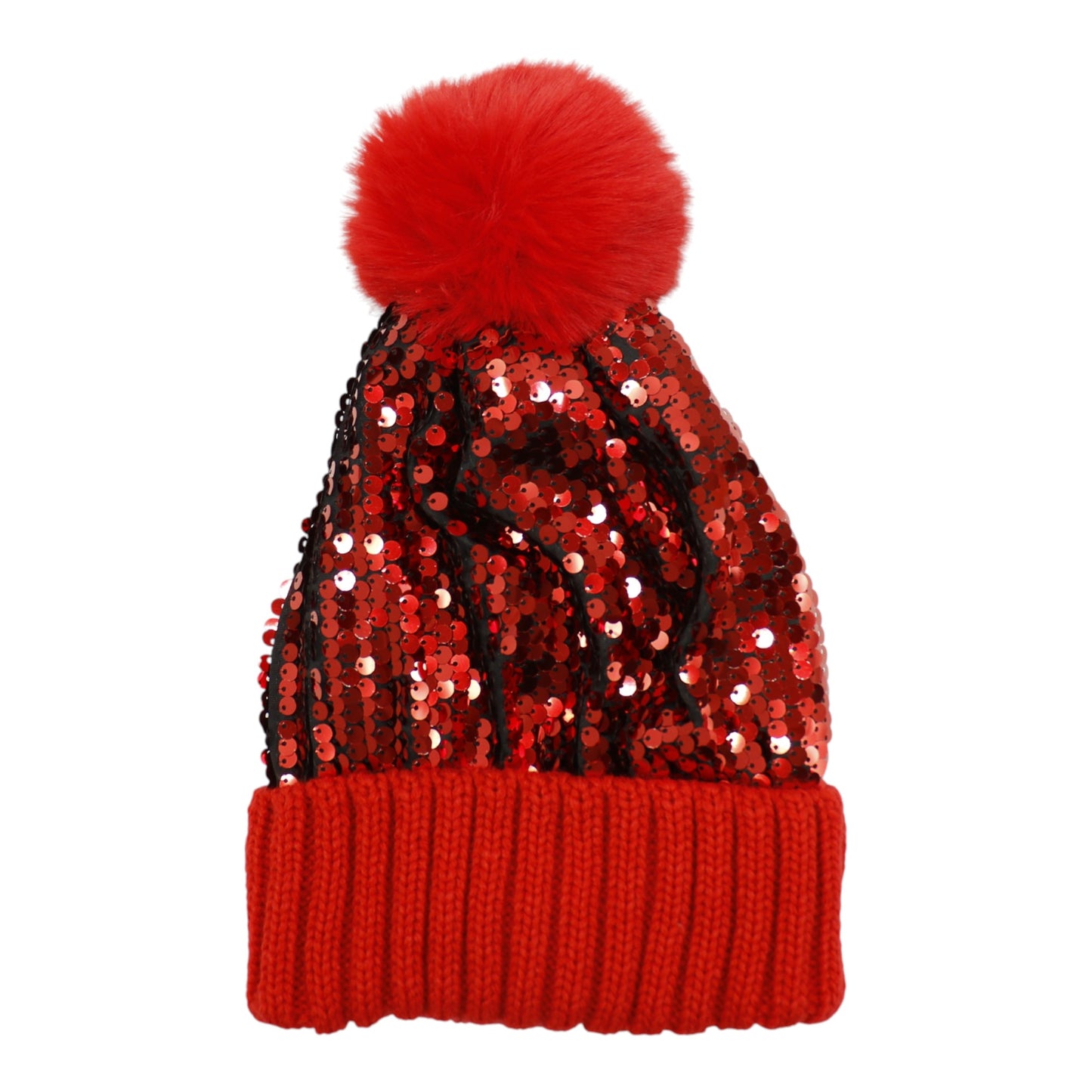 Pom Pom Sequin Beanie HA3715-1 (3PC)
