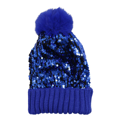 Pom Pom Sequin Beanie HA3715-1 (3PC)