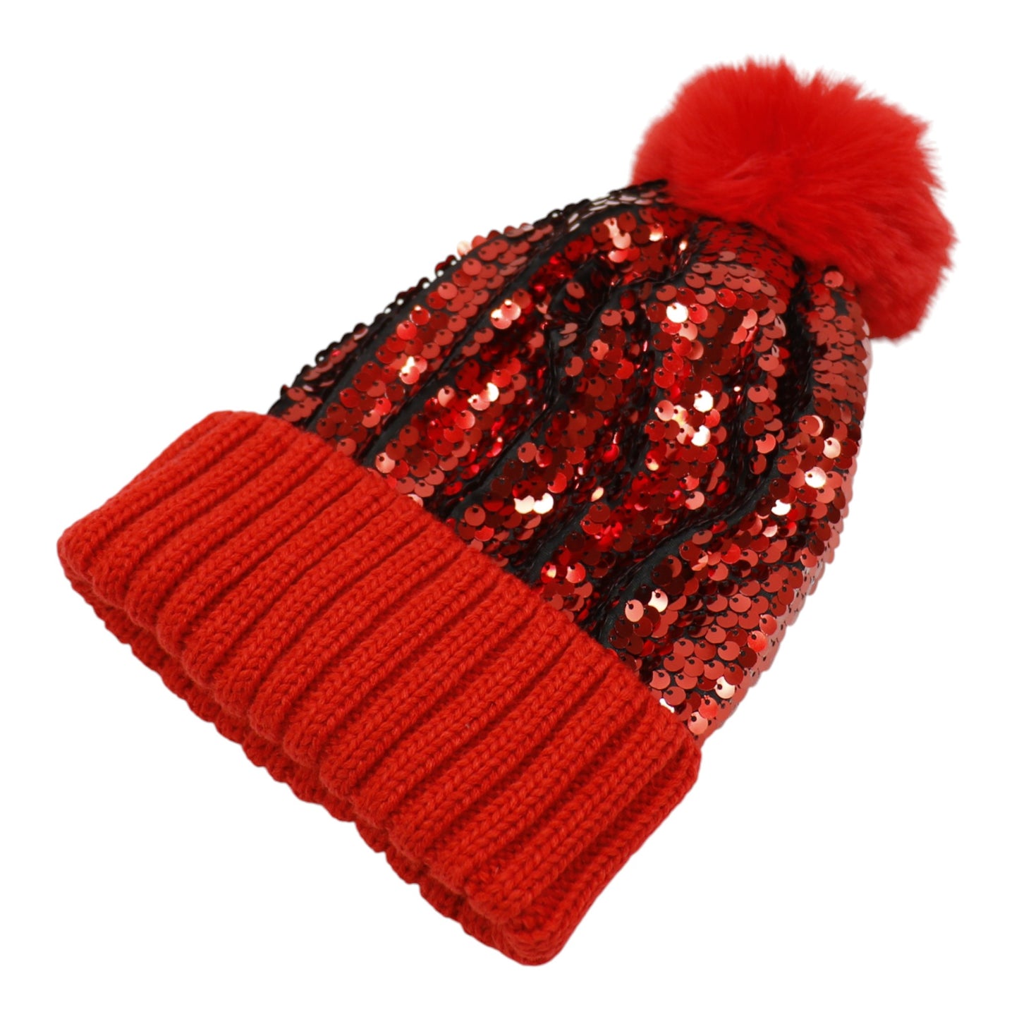 Pom Pom Sequin Beanie HA3715-1 (3PC)