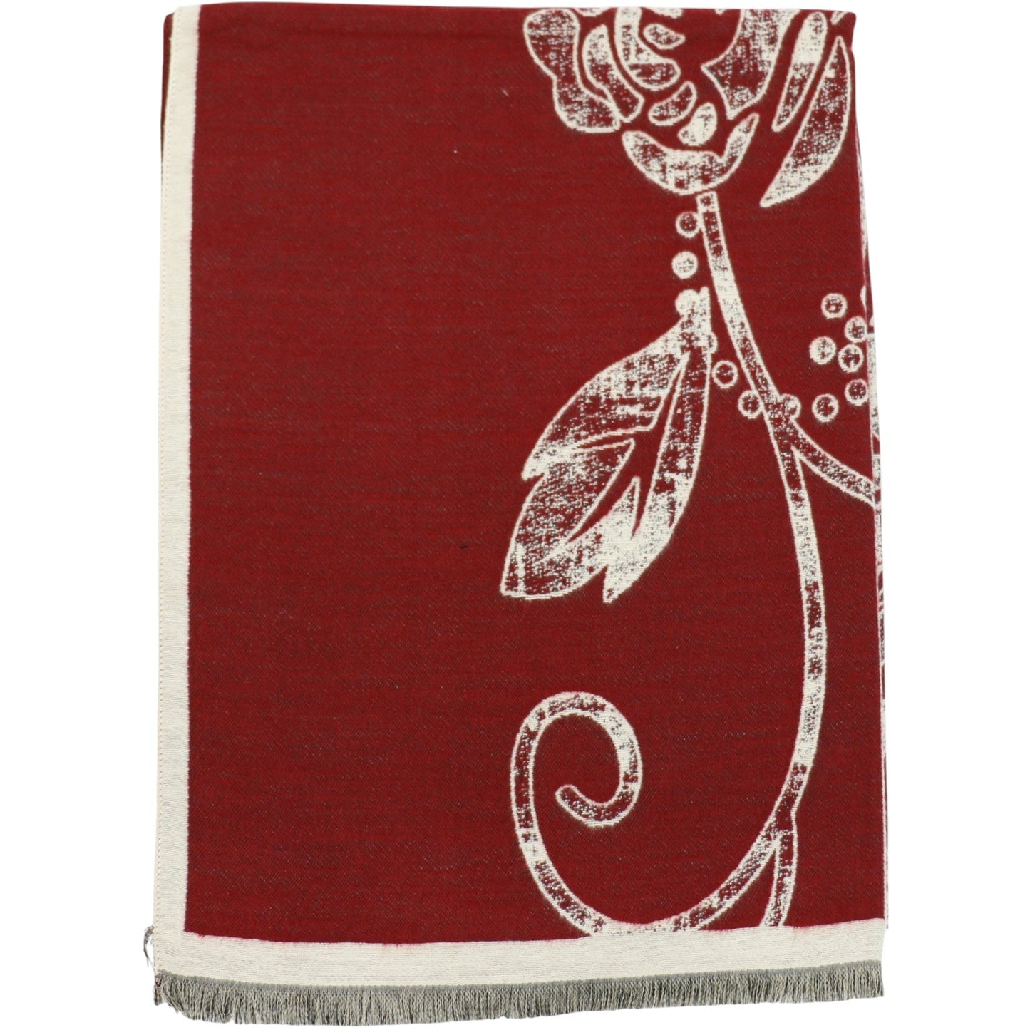 Cashmere Feel Winter Rose Pattern Reversible Scarf SCF5726-45(12PC)