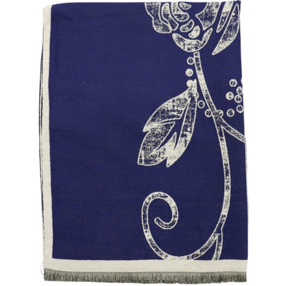 Cashmere Feel Winter Rose Pattern Reversible Scarf SCF5726-45(12PC)