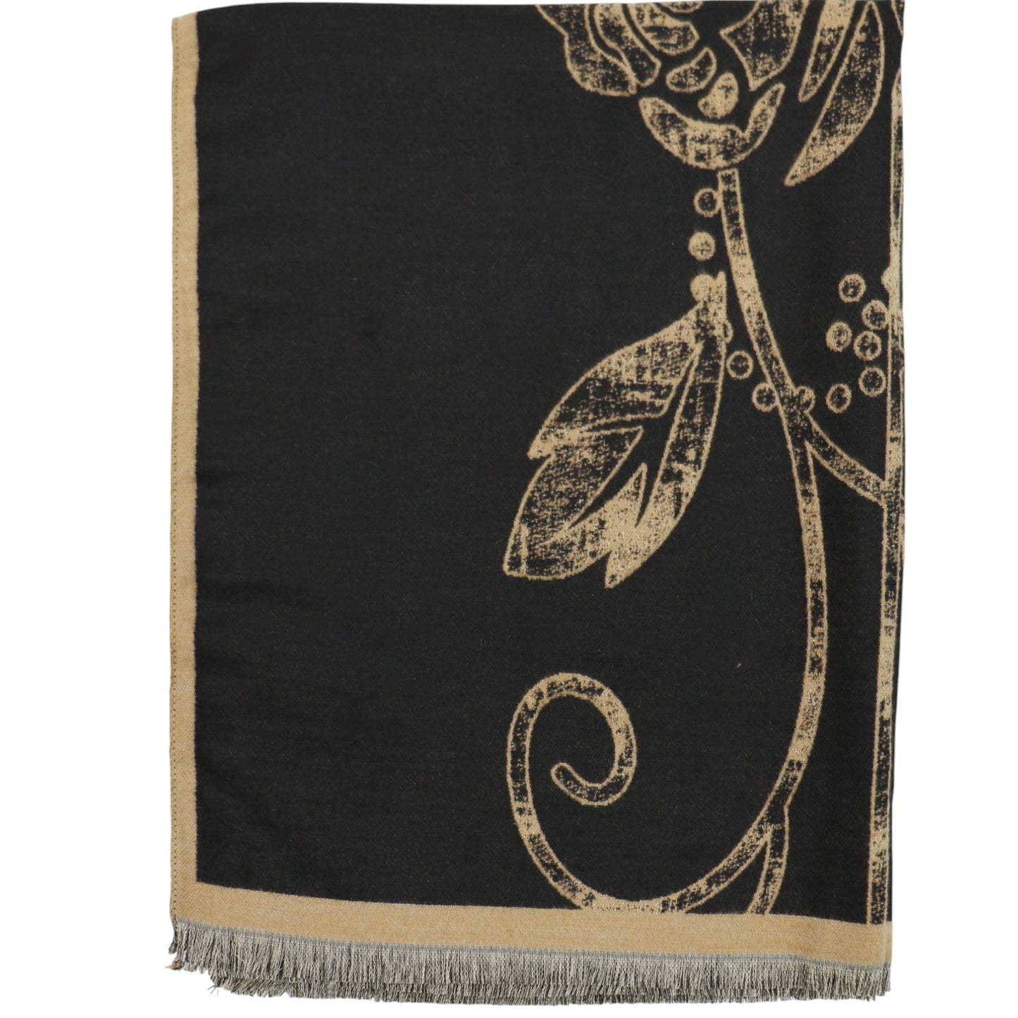 Cashmere Feel Winter Rose Pattern Reversible Scarf SCF5726-45(12PC)