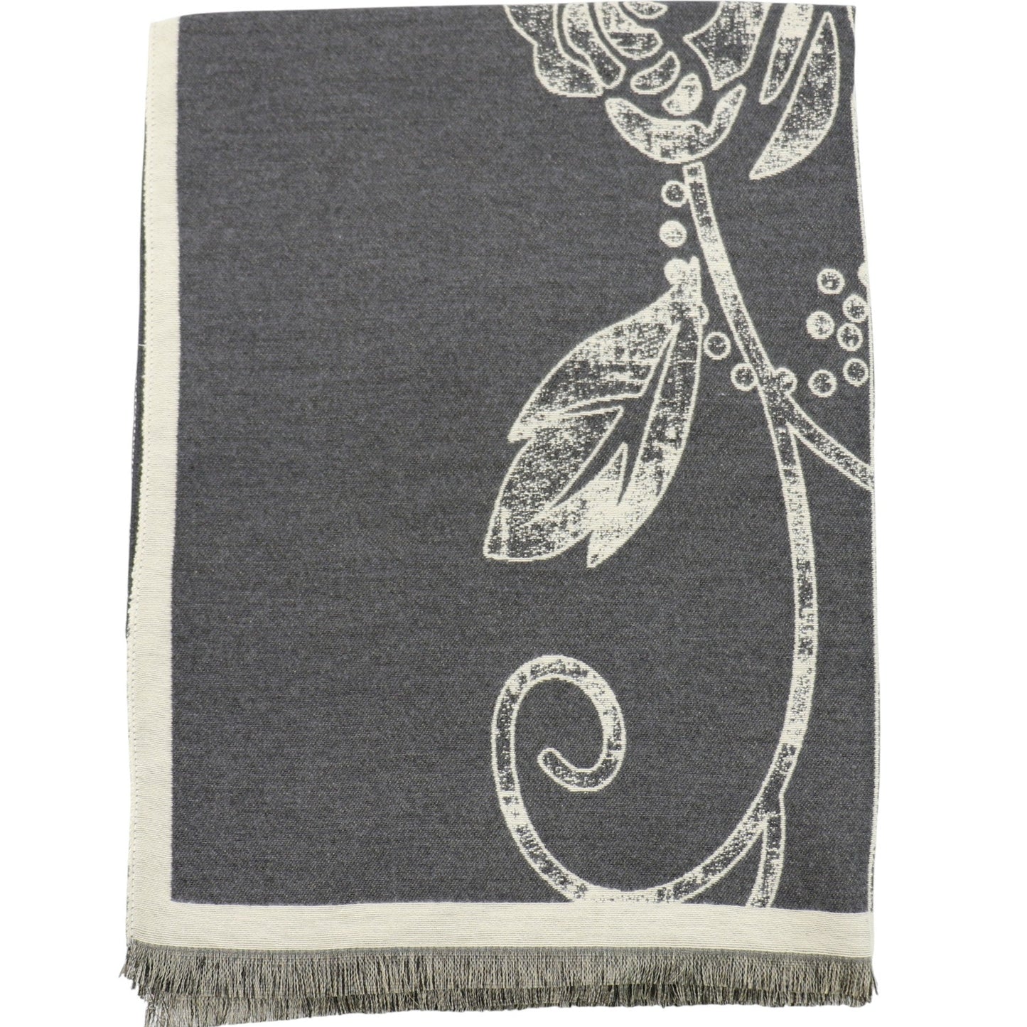 Cashmere Feel Winter Rose Pattern Reversible Scarf SCF5726-45(12PC)