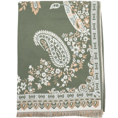 Cashmere Feel Winter Reversible Floral Paisley Scarves SCF5726-52 (12PC)