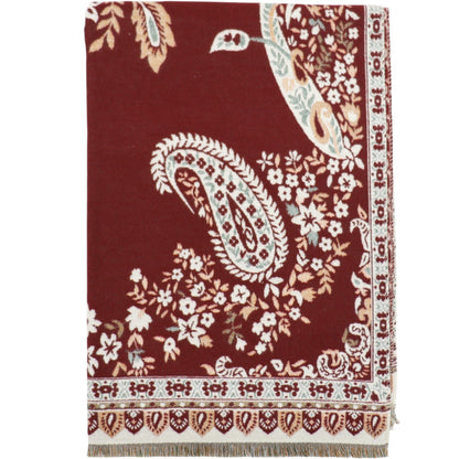 Cashmere Feel Winter Reversible Floral Paisley Scarves SCF5726-52 (12PC)