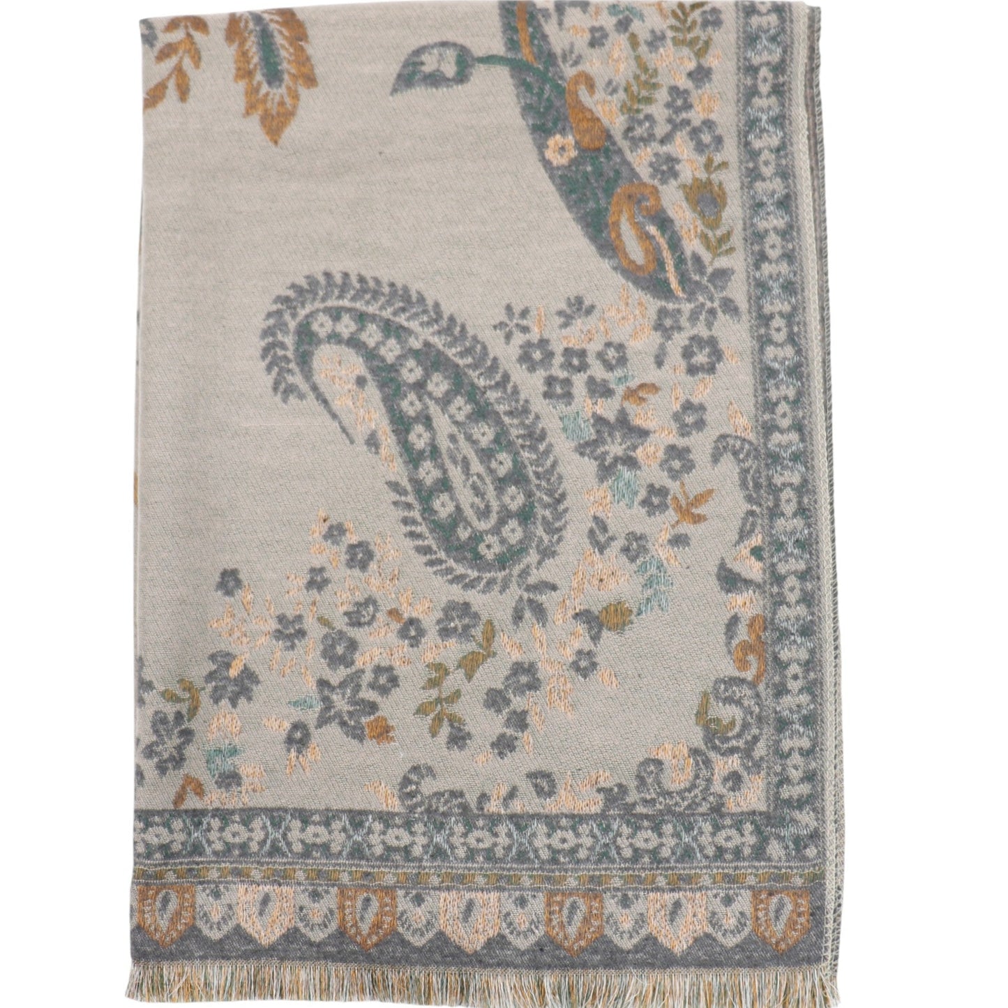 Cashmere Feel Winter Reversible Floral Paisley Scarves SCF5726-52 (12PC)