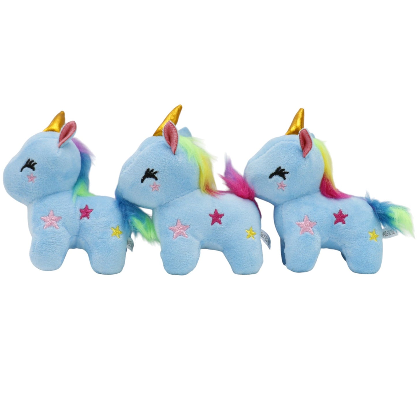 Unicorn With Star Embroidery Keychain JK5921-13 (12PC)