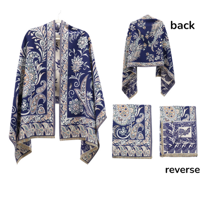 Cashmere Feel Floral Paisley Scarves SCF5726-51 (12PC)